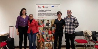 Cruz Vermelha Francesa visita Portugal  no âmbito do projeto que capacita para os Primeiros Socorros Psicológicos
